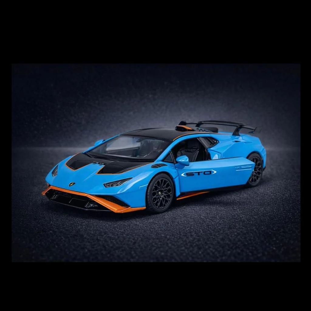 MSZ Official 1:40 Lamborghini Huracan STO Die-Cast Car – Blue Edition | Official Licensed Die-Cast — photo 2