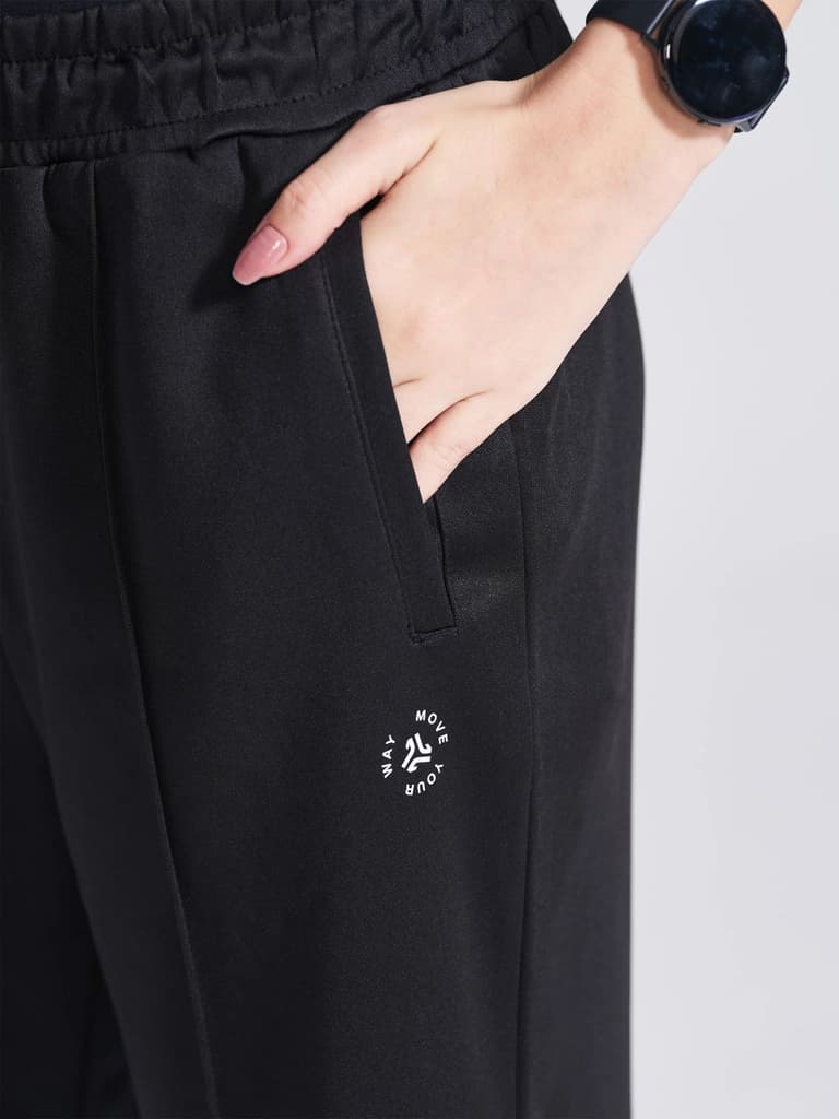 Women's Black Regular Fit Track Pants — photo 3