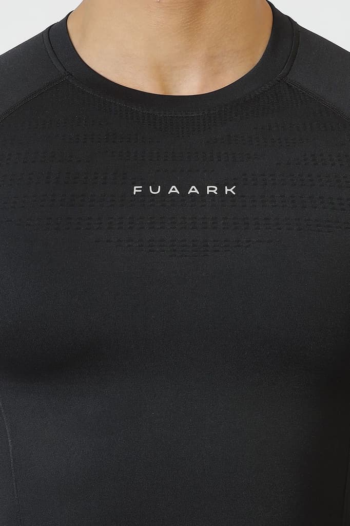 Power Seamless T-shirt Black/Fuaark — photo 3