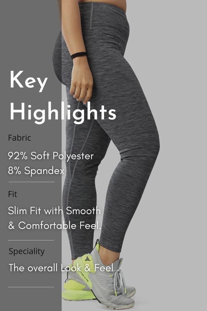 Essential Melange Leggings Grey — photo 7