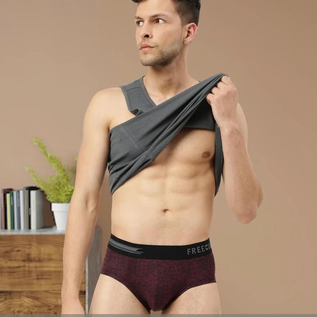 Men's Anti-Bacterial Printed Micro Modal Brief (Pack of 1)