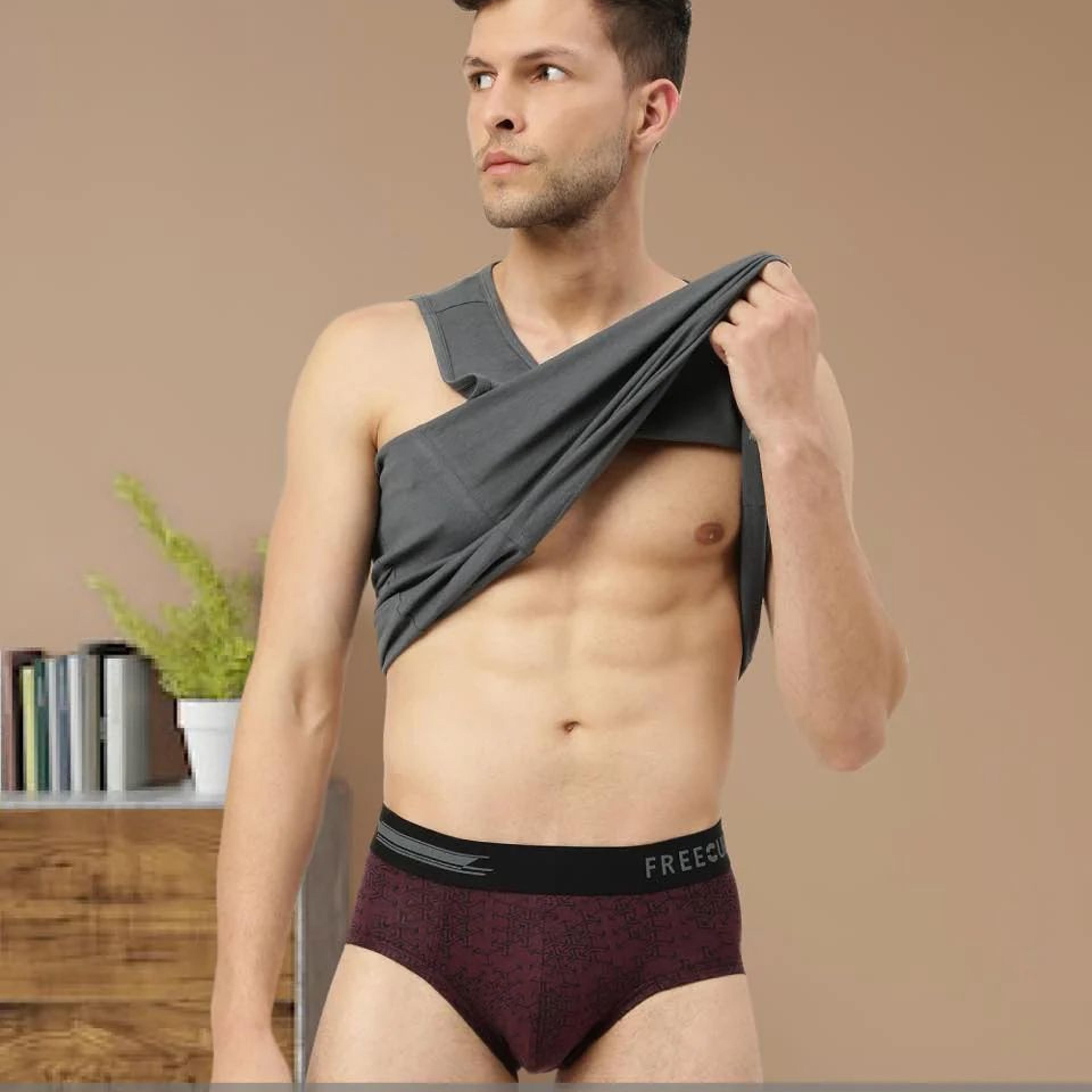 Men's Anti-Bacterial Printed Micro Modal Brief (Pack of 1)