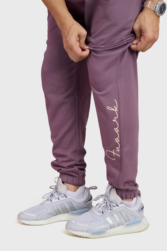 Signature Oversized Band Joggers Mauve — photo 4