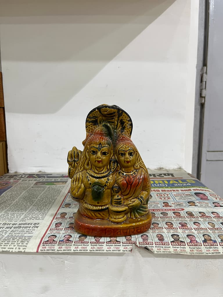 Hindu God Statue | Sculpture | Wood | Brown