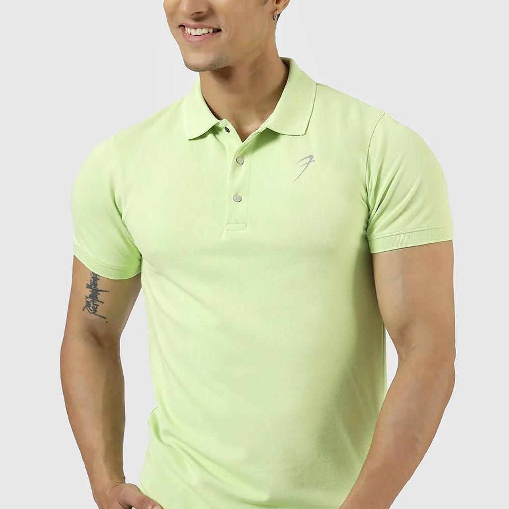Aura Polo T-shirt Lime