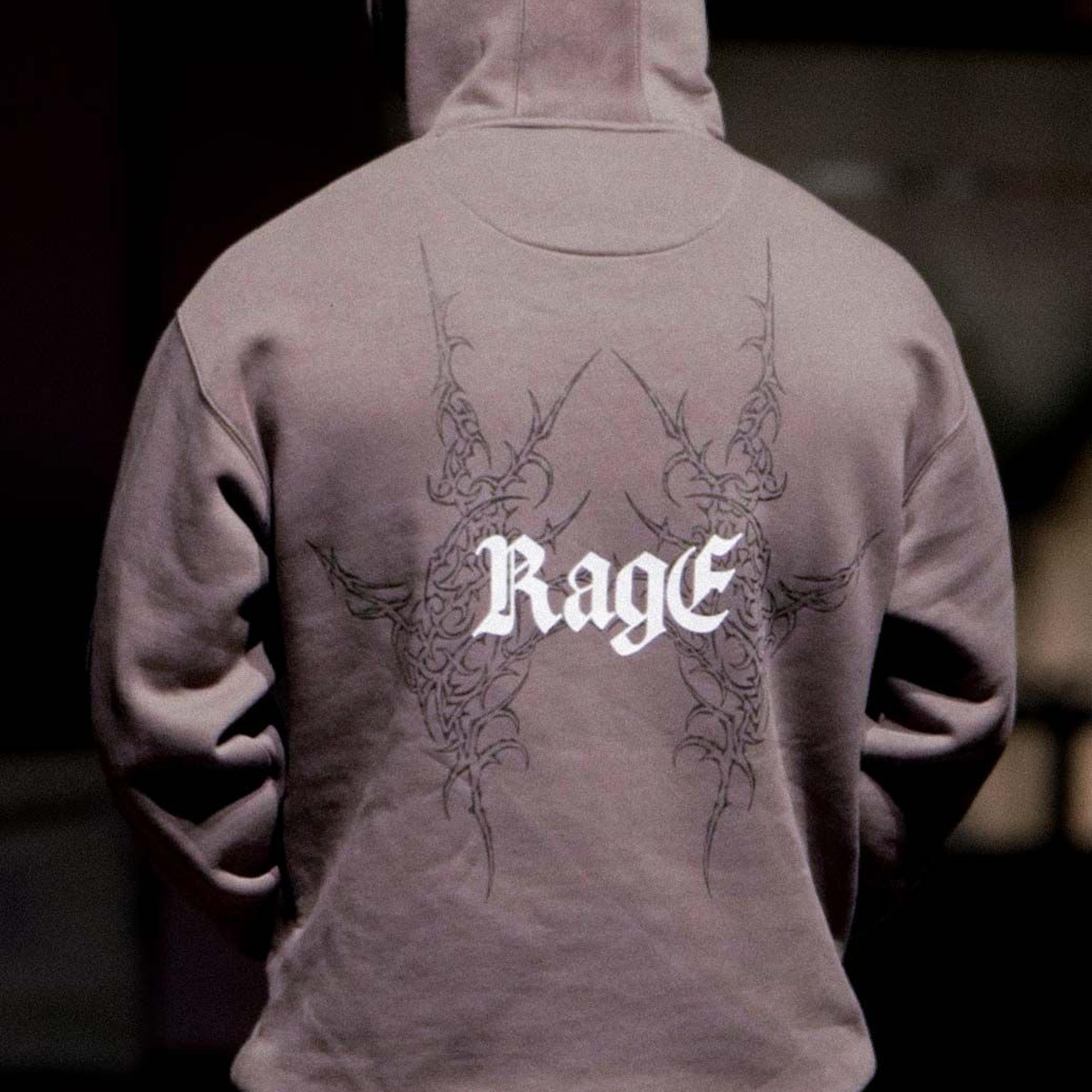 Rage Oversized Hoodie Brown