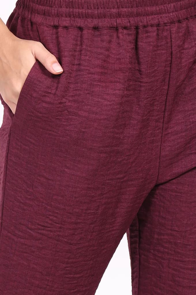 Maroon Embroidered Straight Kurta with Straight Pant and Dupatta Set — photo 8