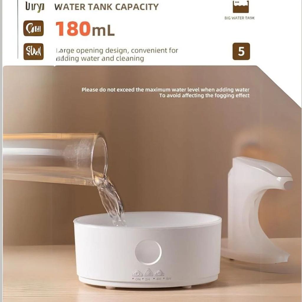 Raindrop Aroma Diffuser – Ultrasonic Humidifier with Fragrance and Light — photo 4