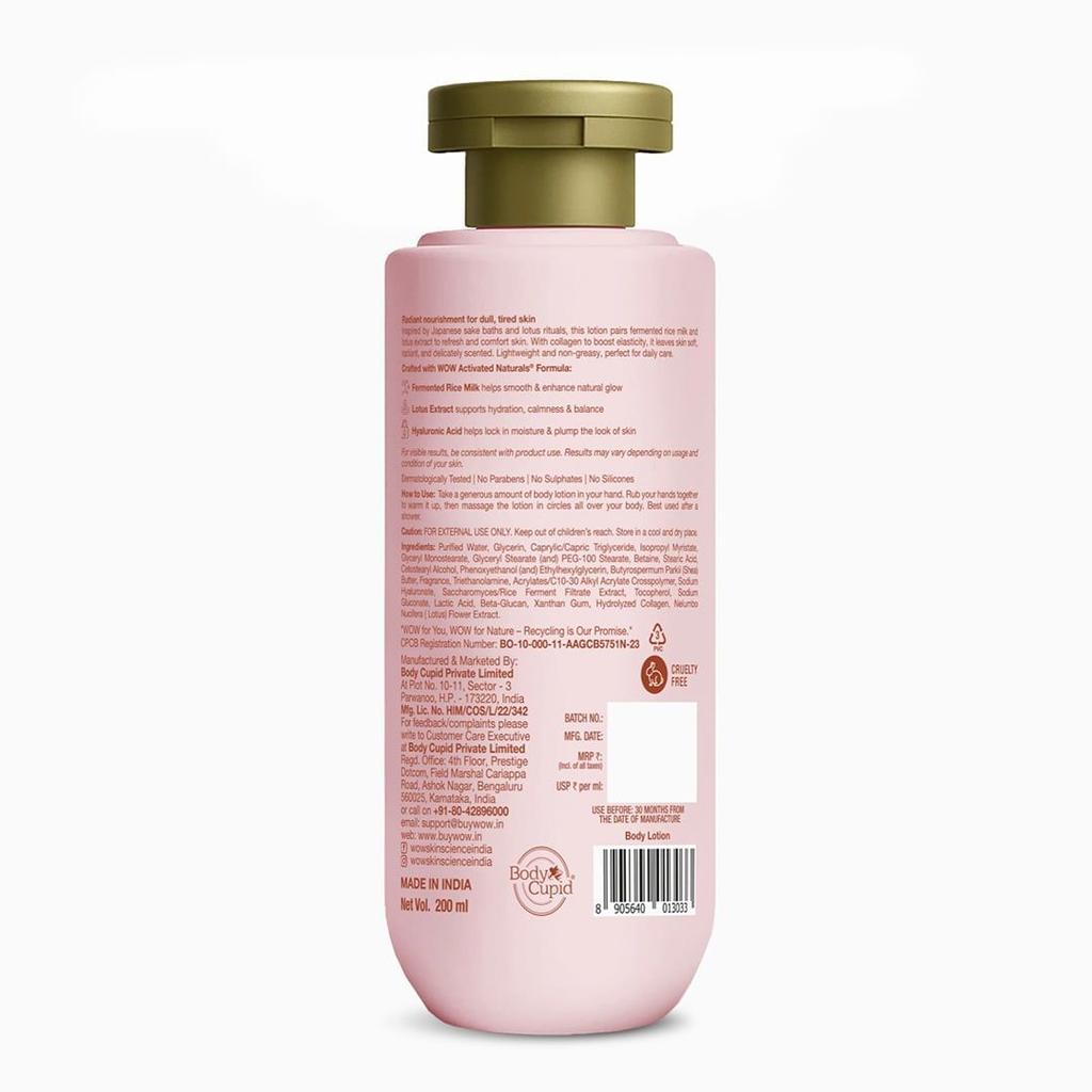 Fermented Rice Milk Brightening Body Lotion Radiance & Lasting