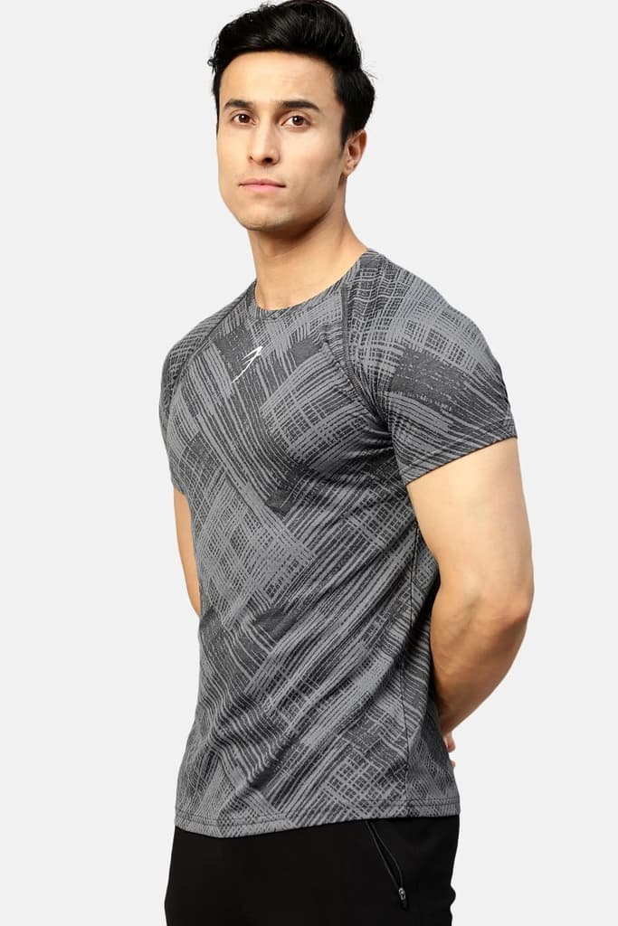 Ozone Jacquard T-shirt Coal — photo 4