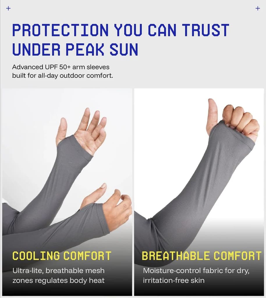 Breathable and relaxed fit sunscreen Arm sleeves — photo 5