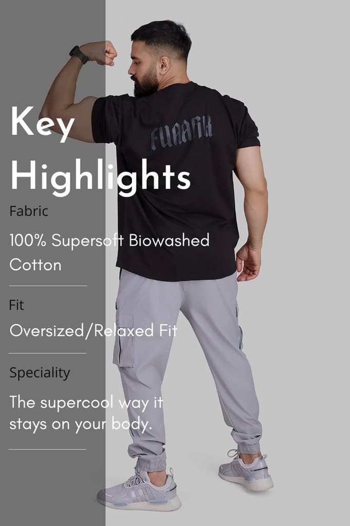 Regime Oversized T-shirts Black — photo 9