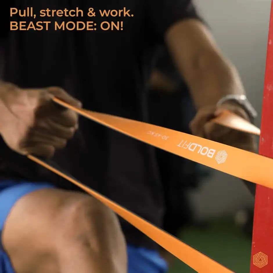 Boldfit Natural Rubber Resistance Premium Band| Dual Color Heavy Resistance Band Green |40-60 kg — photo 3