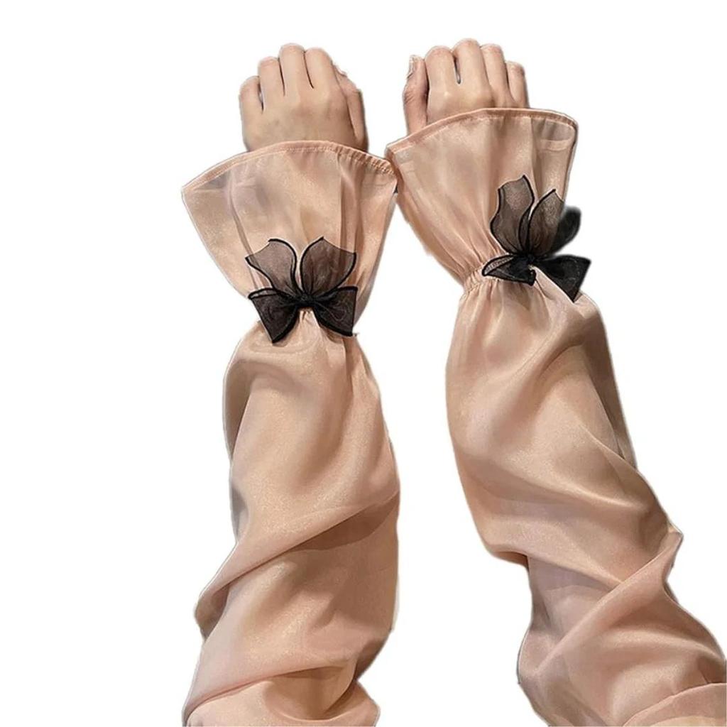 Sunproof Arm Sleeves for Women | Bowknot UV Protection Arm Covers — photo 5