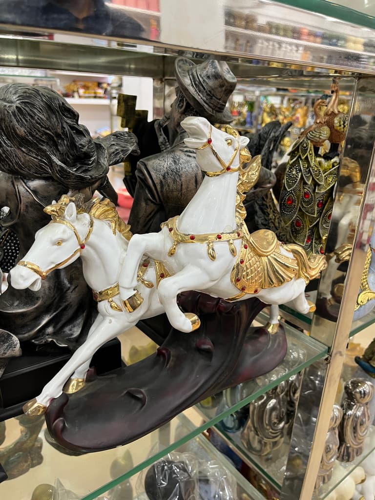White Horse Statue | Sculpture | Porcelain | White