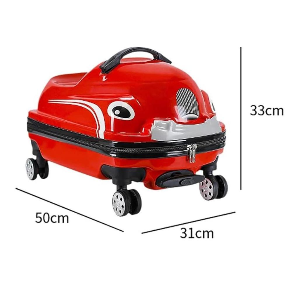 WheelyWagon Kids RideOn Bag – Car Style Hard Shell Travel Trolley for Toddlers — photo 3