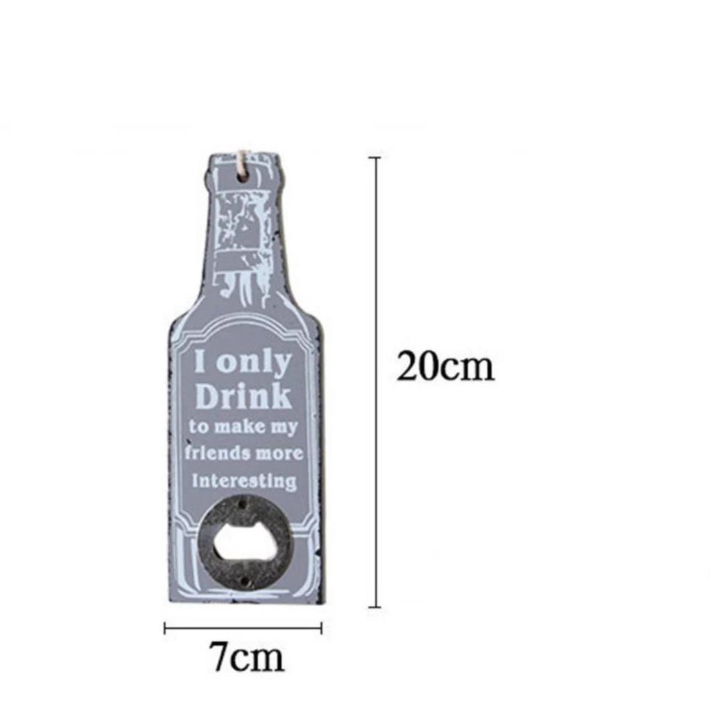 Pop n Pour: Wooden Bottle-Shaped Cap Opener — photo 3