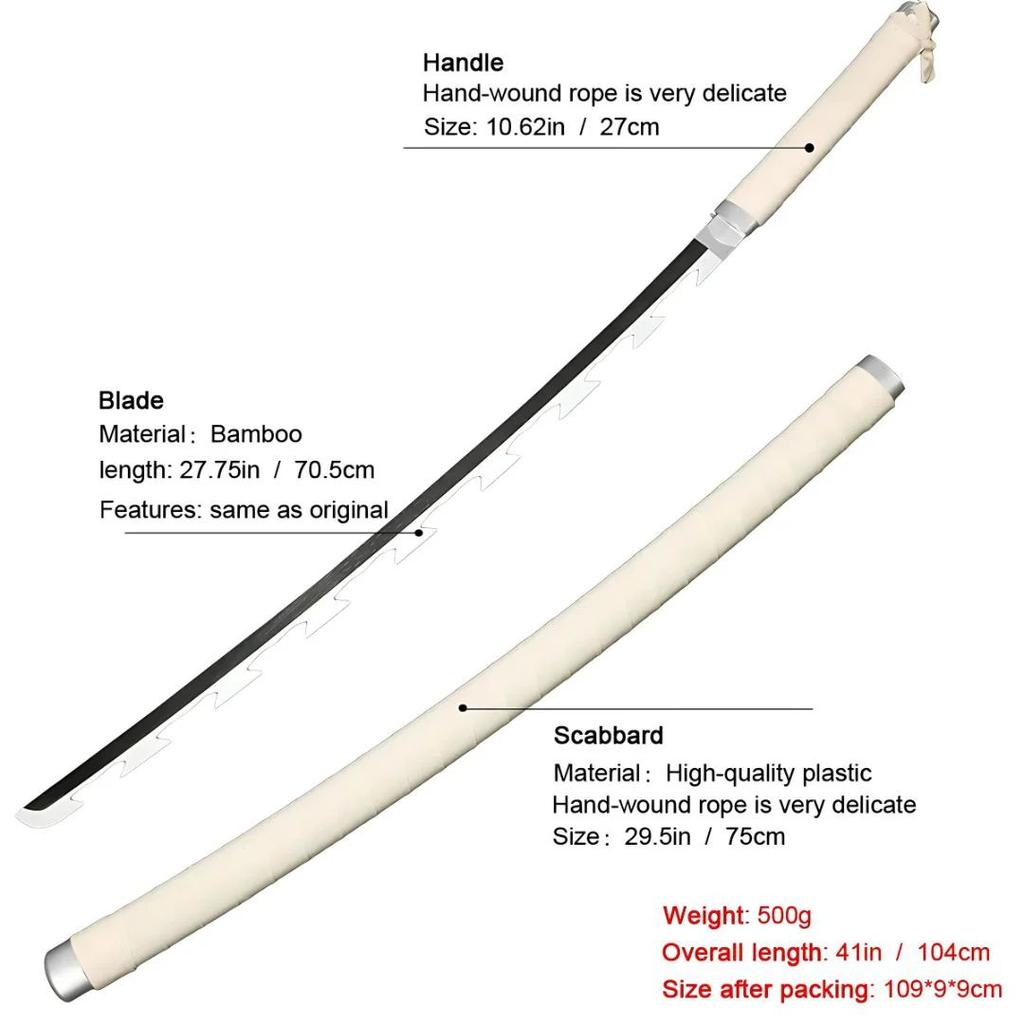 Inosuke Hashibira Sword – Cosplay Katana | Demon Slayer Replica — photo 4