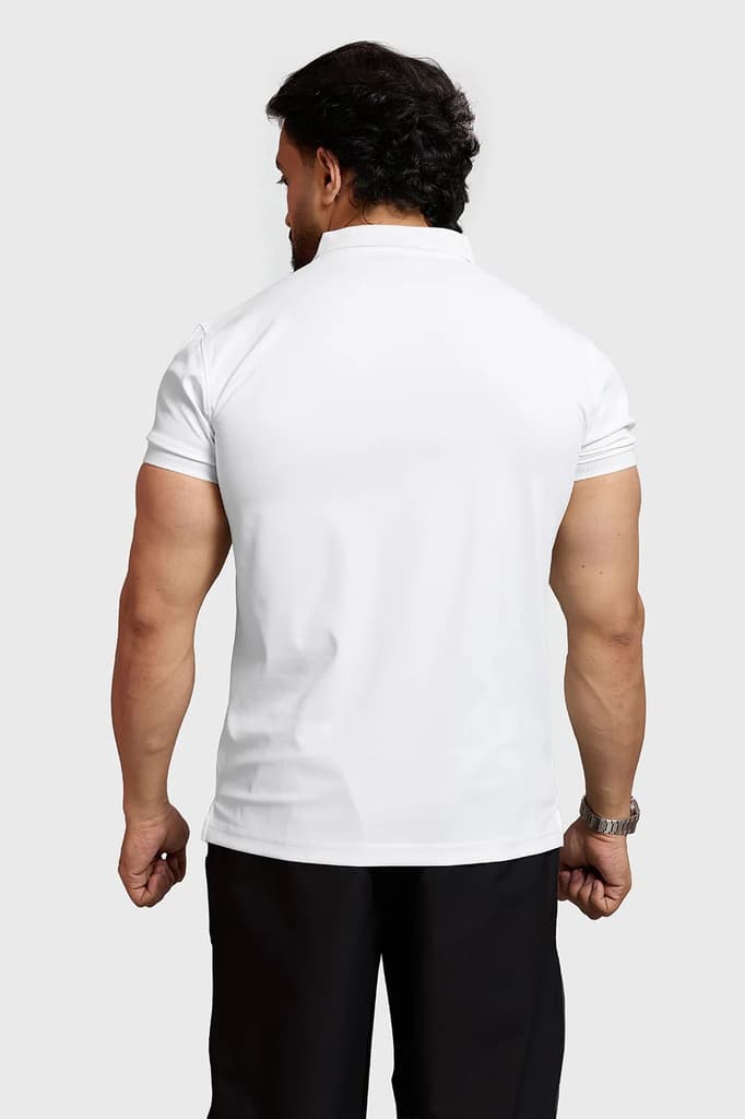 Obsidian Polo T-shirt White — photo 6