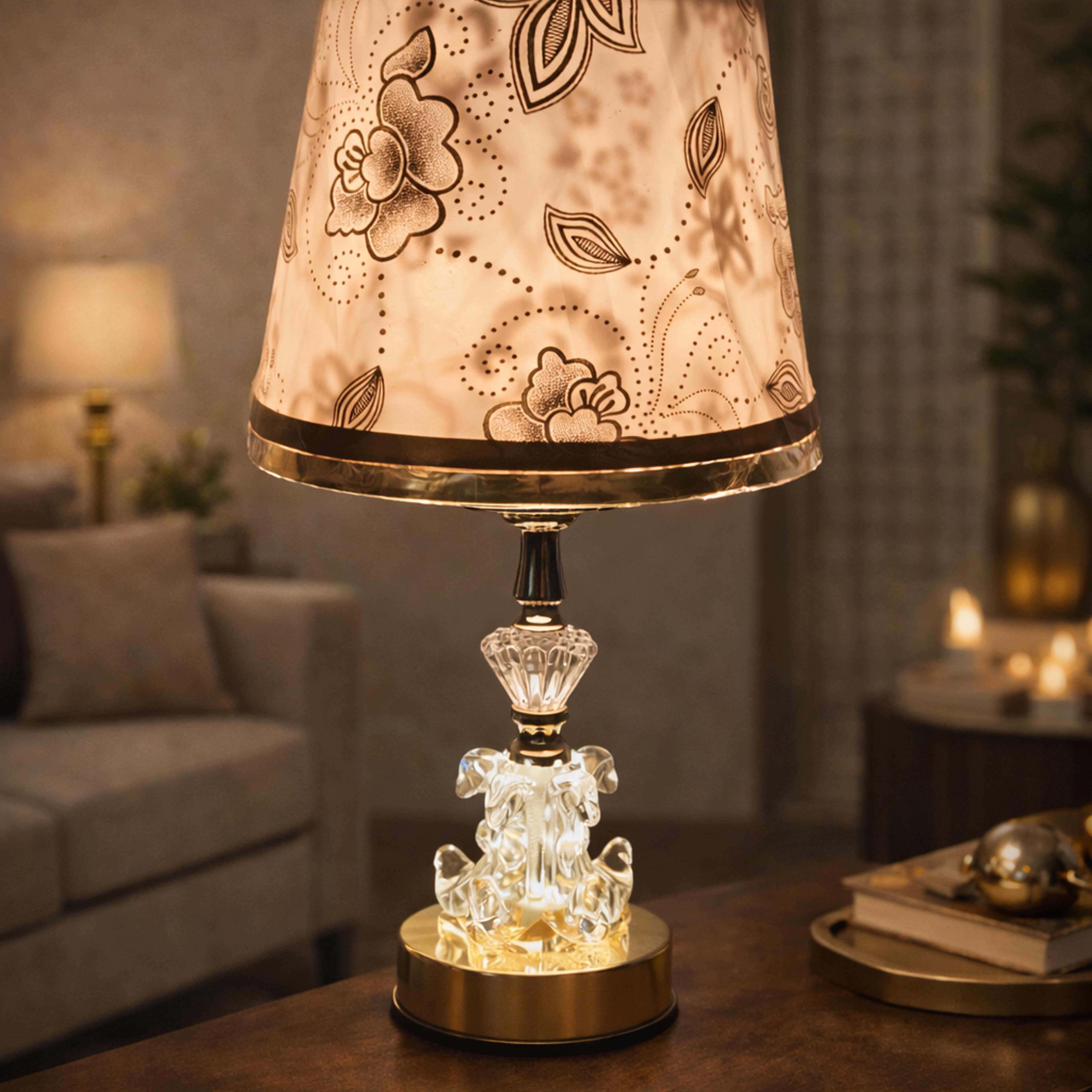 Floral Glow Table Lamp