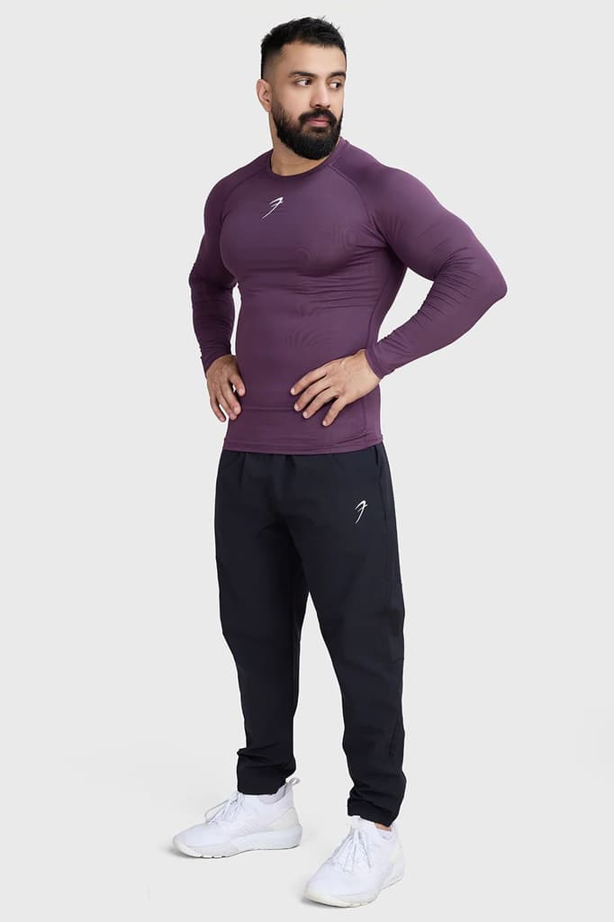 Compression Fullsleeves T-shirt Plum — photo 3