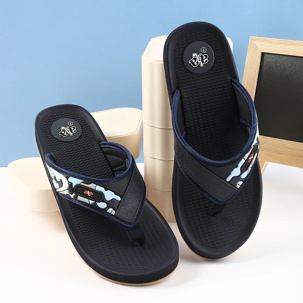 A-HA Navy Blue Casual Slipper For Men ANCO-7 By Liberty — photo 4