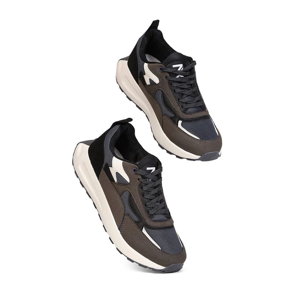 Leap7X ZLP-XM-27 Grey Lacing Sports Running Shoes for Men By Liberty — photo 5