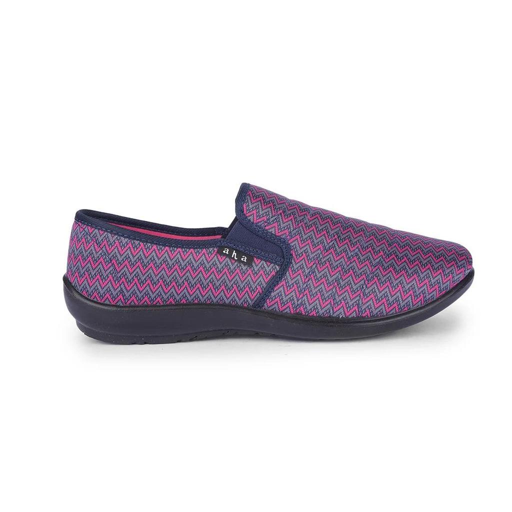AHA Casual Non-Lacing Purple Ballerina Shoes For Women SELINA-101 By Liberty — photo 2