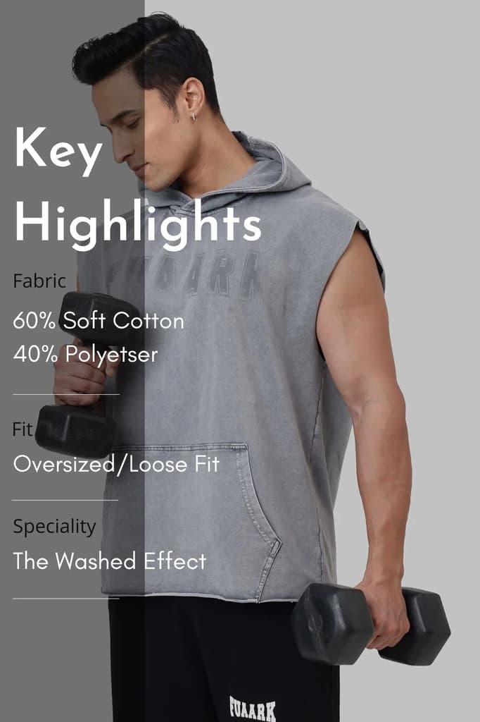 Shadow Washed Capsleeves Hoodie Light Grey — photo 9