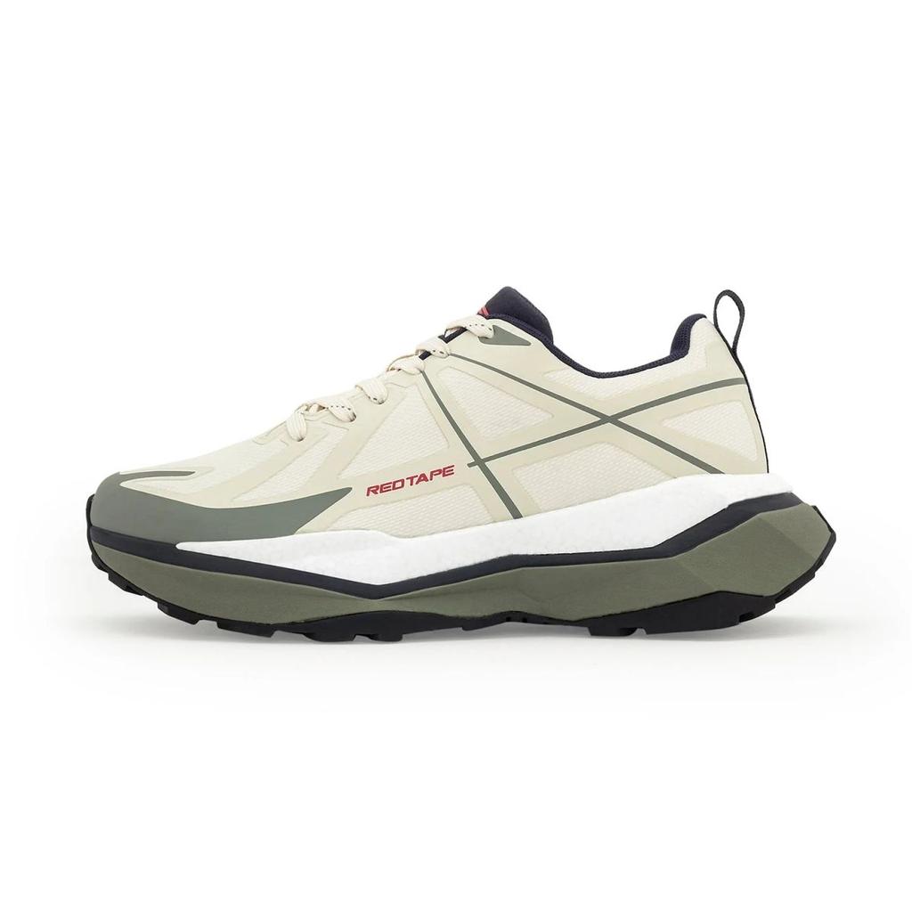 Athleisure Sports Shoes for Men in Off White and Olive | Low-Cut Shoes. — photo 3