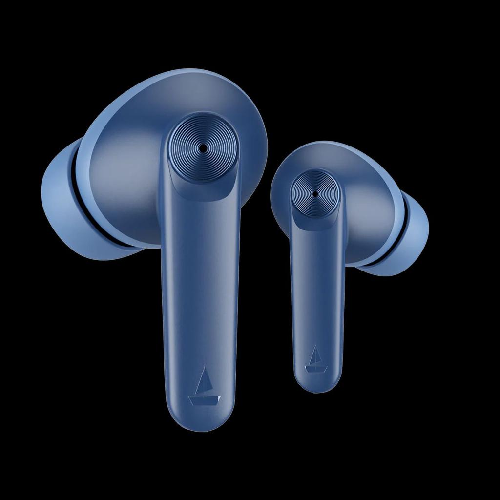 boAt Airdopes Atom 83 | True Wireless Earbuds with up to 50 Hours Playtime, Quad Mics with ENx™ Technology, 13mm Drivers, BEAST™ Mode, ASAP™ Charge — Blue