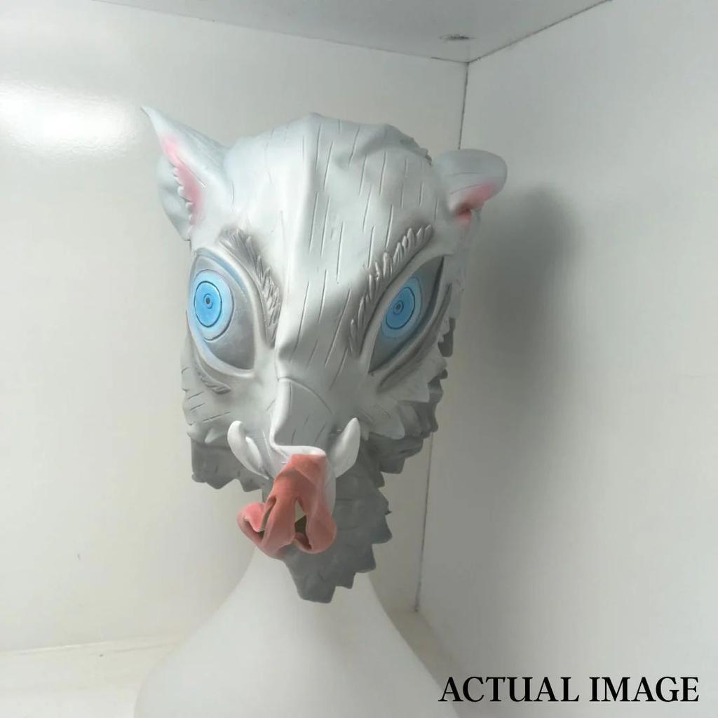 Inosuke Hashibira Boar Mask – Demon Slayer Cosplay Helmet — photo 3