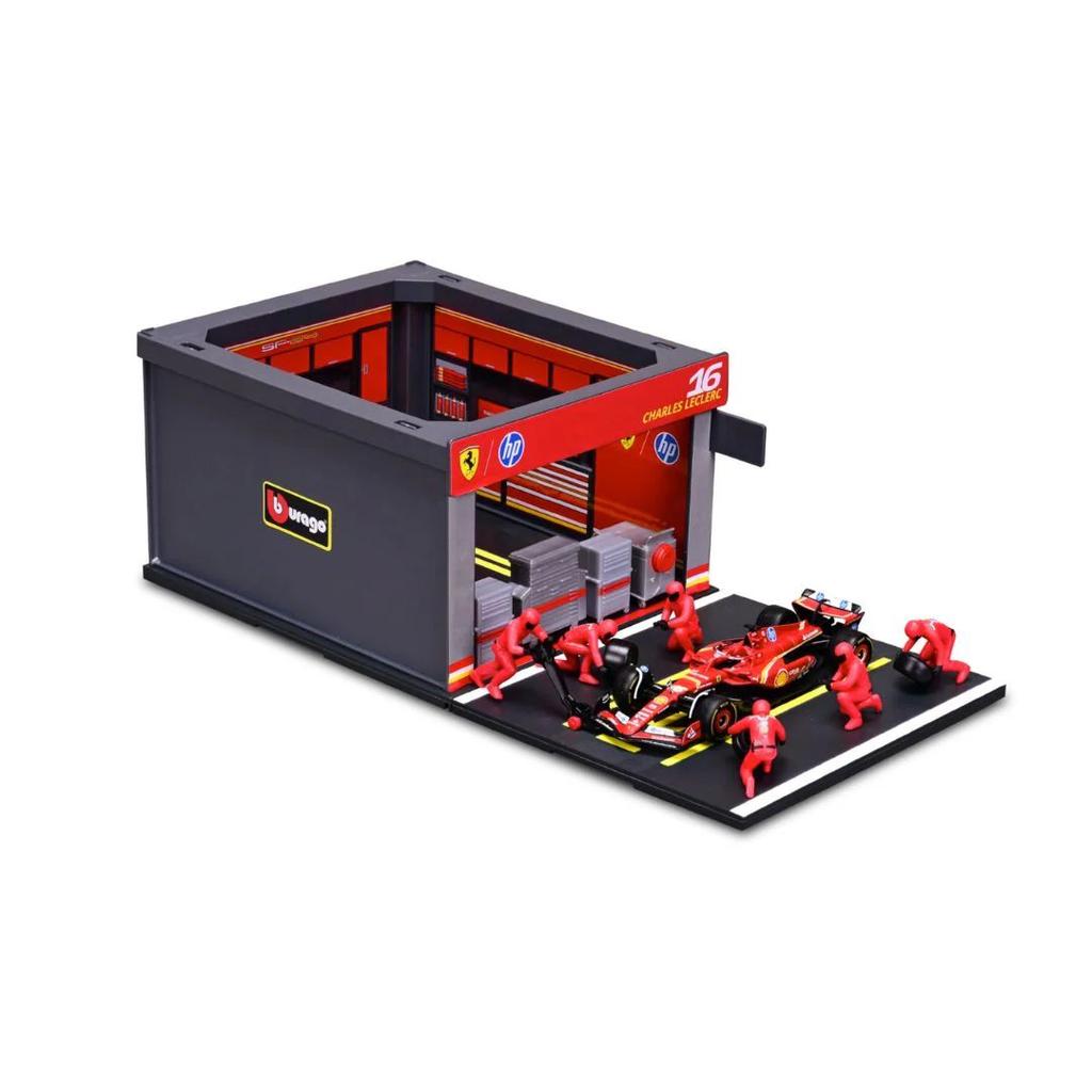 Racing Car Pit Pass Set | Die-Cast Car with 6-Piece Pit Crew & Paddock Garage — photo 4