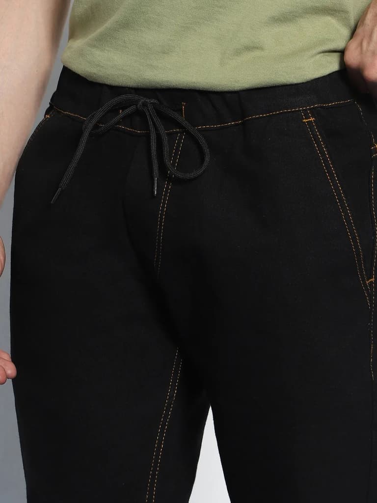 Men's Black Jogger Jeans Slim Fit Stretch — photo 6