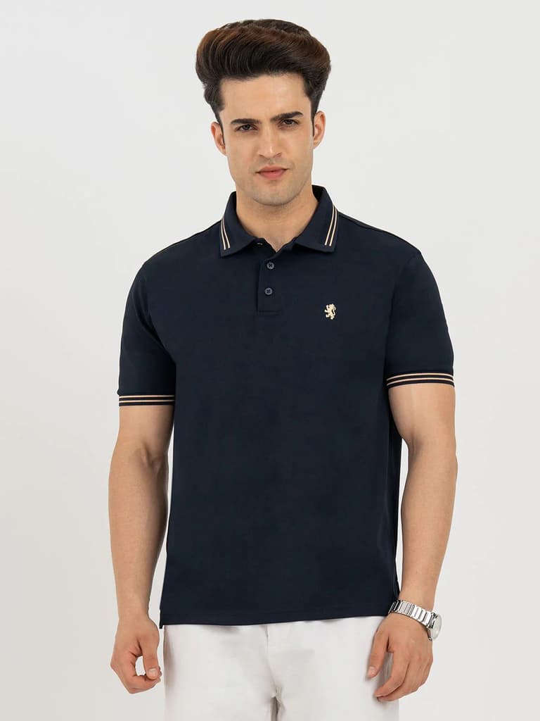 Polo T Shirts for Men in Dark Navy | Classic Polo T Shirts