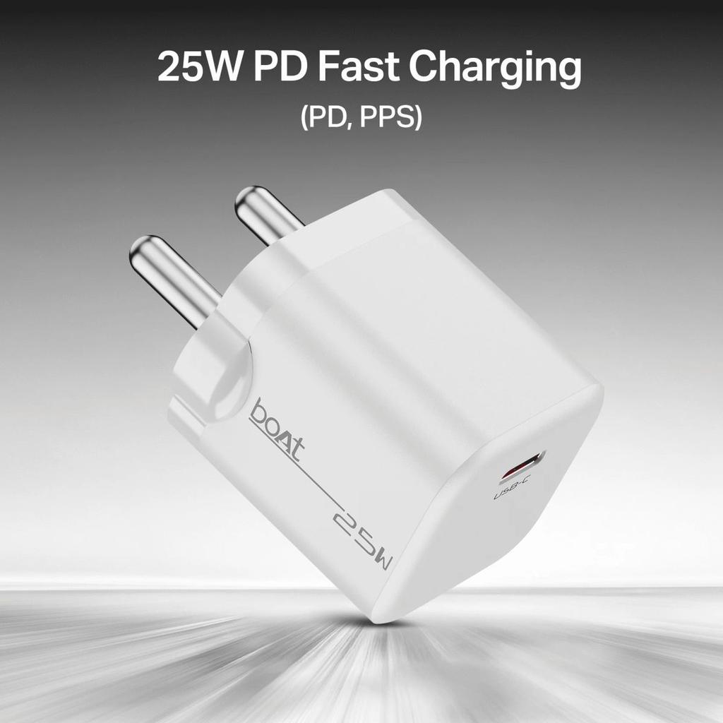 boAt 25W PD Charger | Fast Charging Adapter with PD & PPS, 12-Layer Protection & Compact Design — photo 4