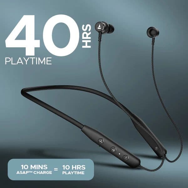boAt Rockerz 110 | Wireless Earphone with 40H Playback, ASAP™ Charge, Dual Pairing, ENx™ Technology, BEAST™ Mode — photo 4