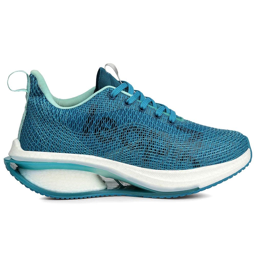 Leap7x Teal Blue Sports Lacing Running Shoes For Women ARMENIA-3 By Liberty — photo 2