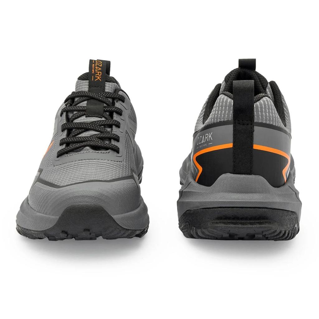 Ozark Grey and Black Trail Running Shoes for Men | Low-Cut Outdoor — photo 4