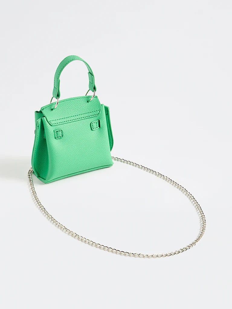 Westside Green Textured Mini Sling Bag — photo 2
