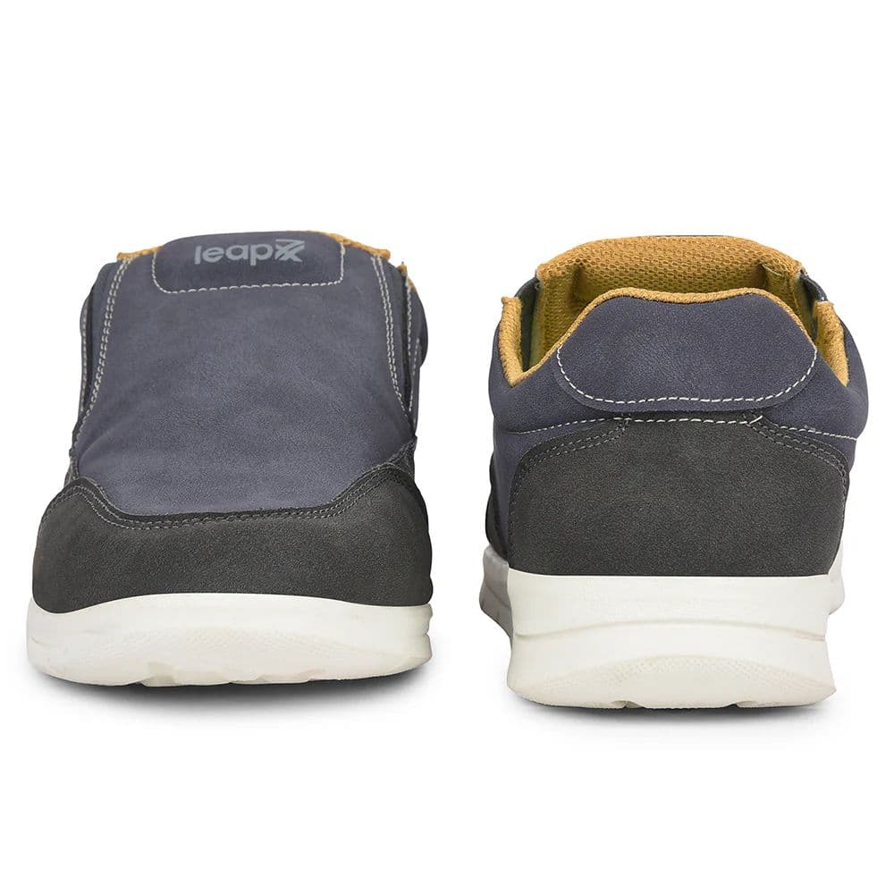 Leap7x Blue Casual Non Lacing Sneakers For Men FRINKS-2E By Liberty — photo 6