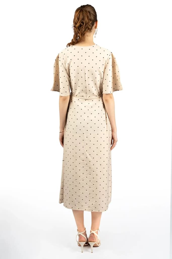 Sandy Dot Fit & Flare Midi Dress — photo 3