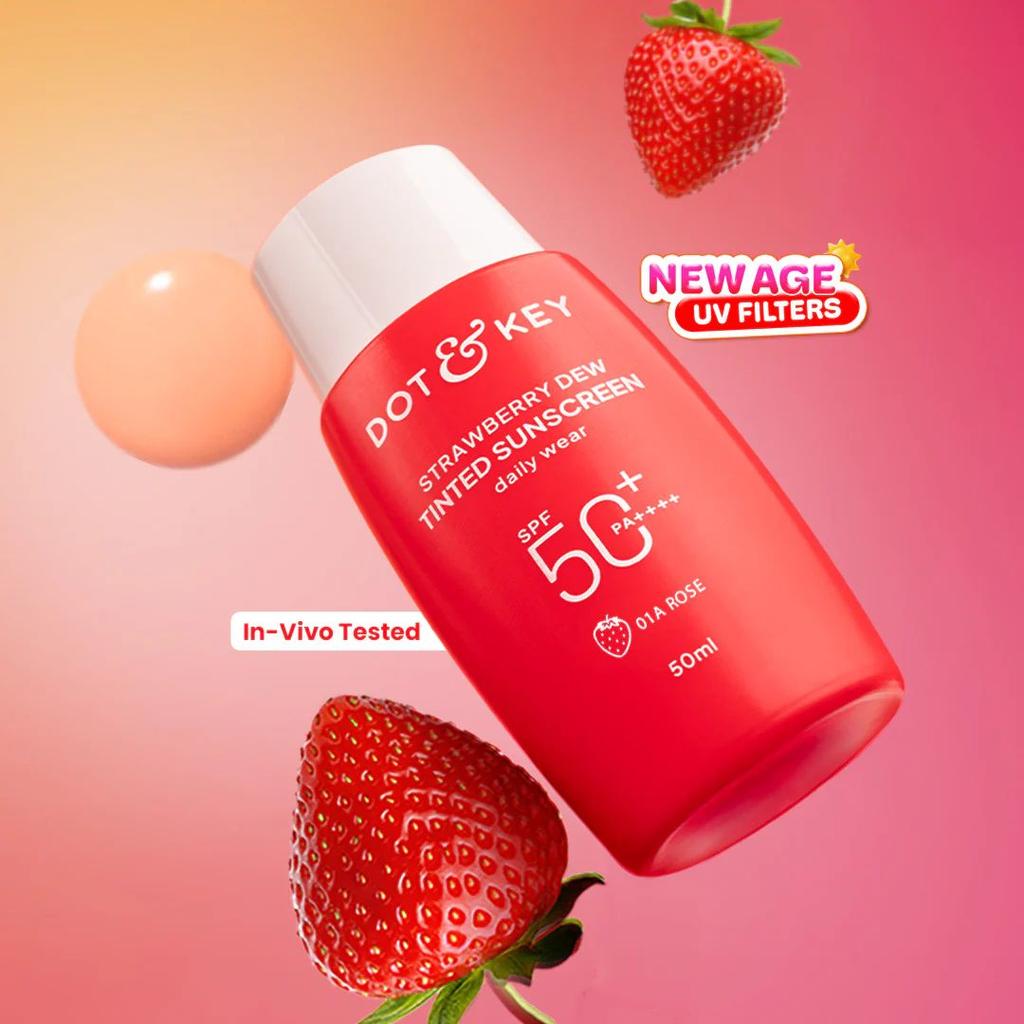 Strawberry Dew Tinted Sunscreen SPF 50+ PA++++ With New-Age UV Filters — photo 14