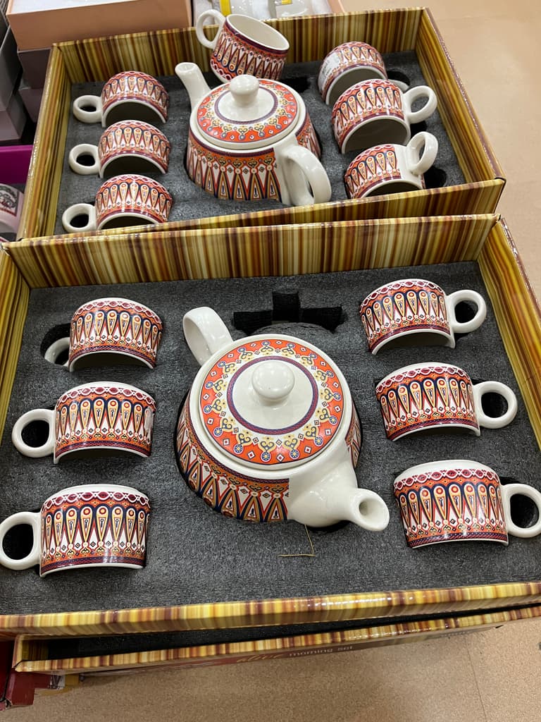Tea Kettle | Kitchen & Dining | Ceramic | Multi-colored