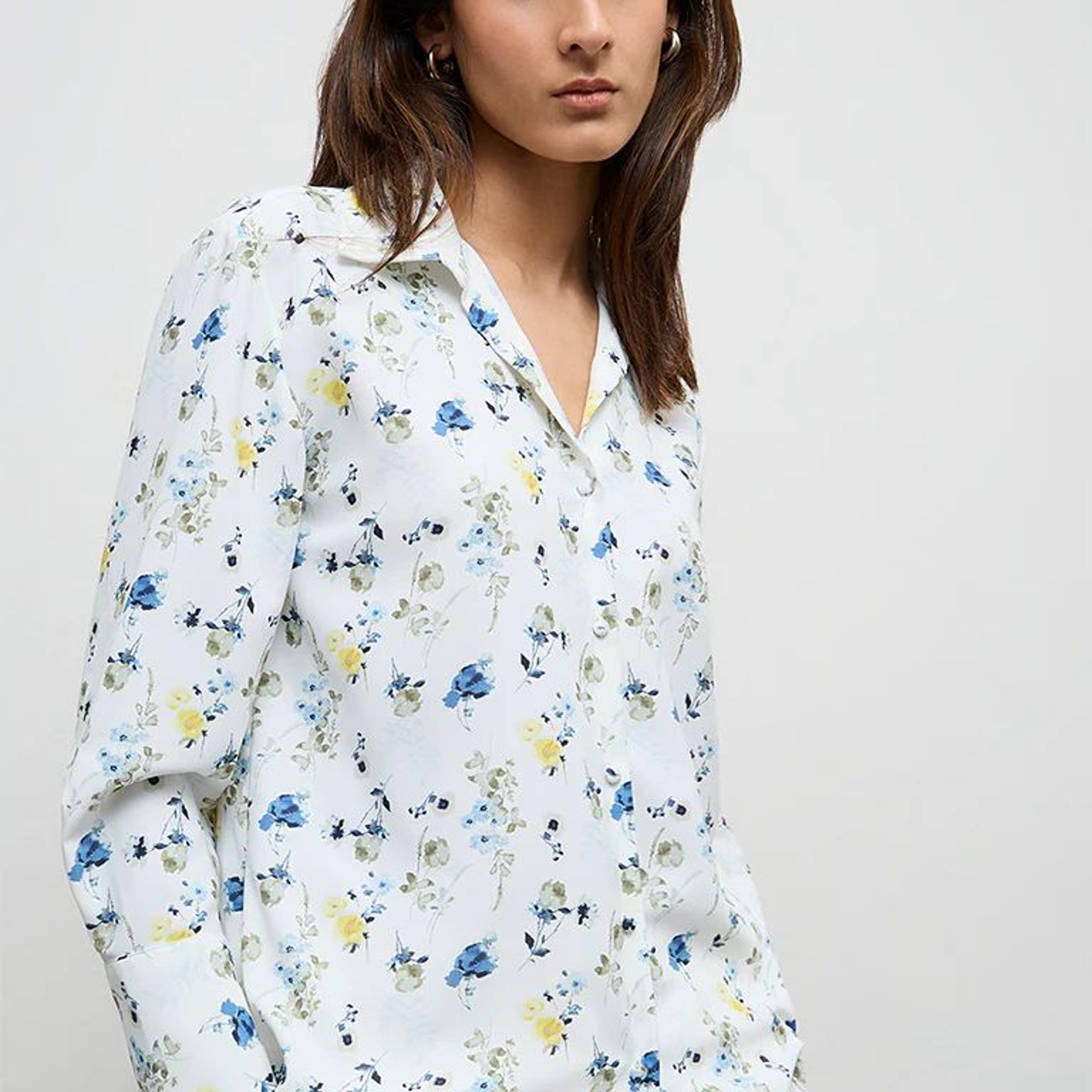Wardrobe Ivory Floral Printed Shirt