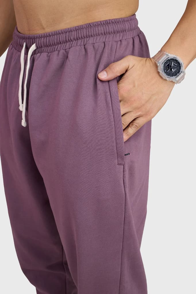 Signature Oversized Band Joggers Mauve — photo 3