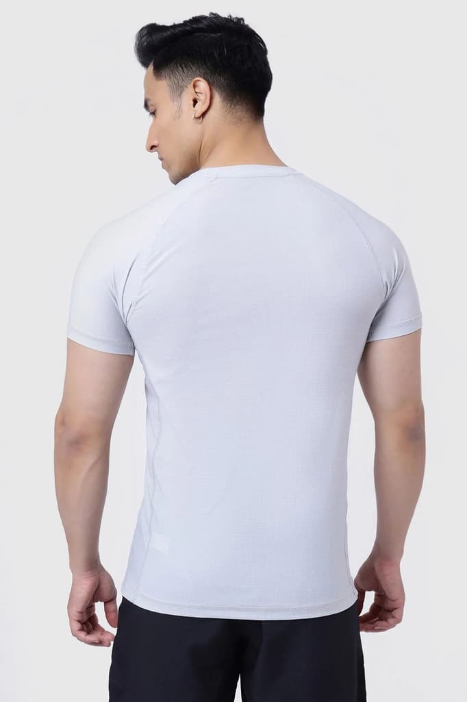 Blaze Nylon T-shirt Grey and 2 in 1 Compression Shorts Black — photo 6