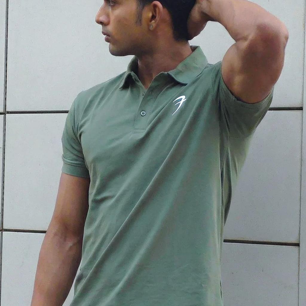 Polo T-shirt Sage Green