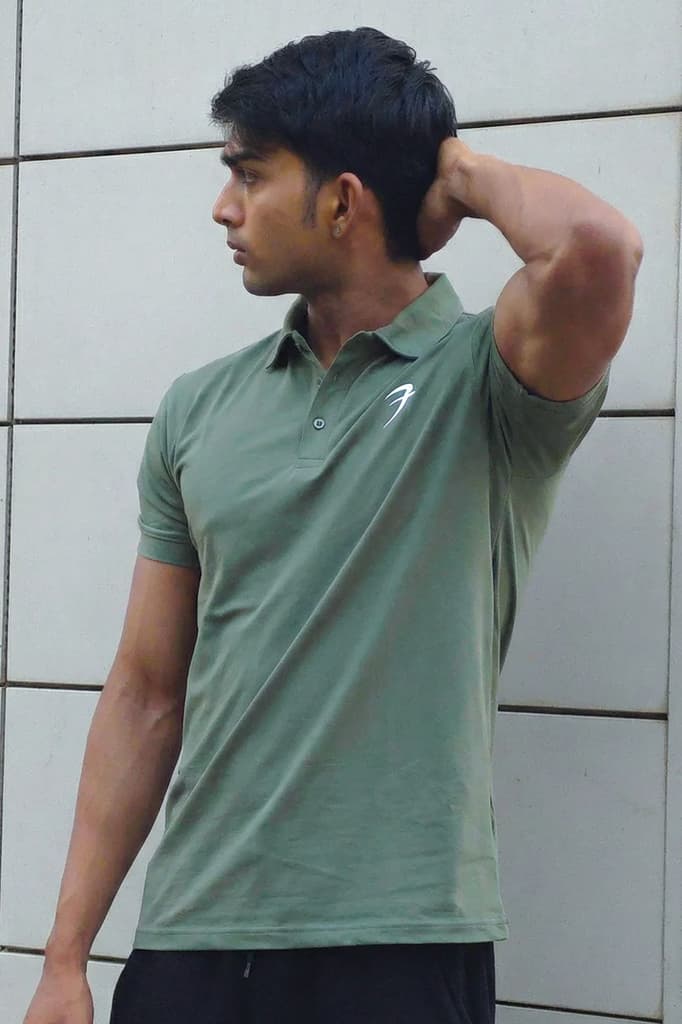 Polo T-shirt Sage Green — S
