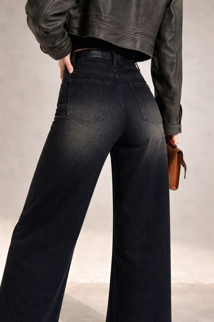 Black Flame Extra Wide Jeans — photo 4
